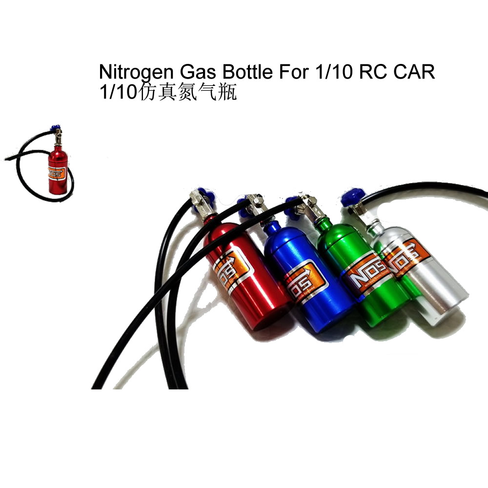 Nitrogen Gas Bottle with Black Hose