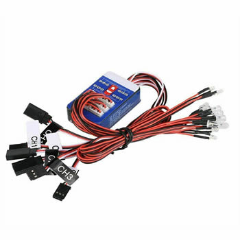 TAMIYA 12 LED Simulation Car Lights Smart System Flash Lighting for RC 1/10 Car